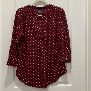 Van Heusen Maroon blouse